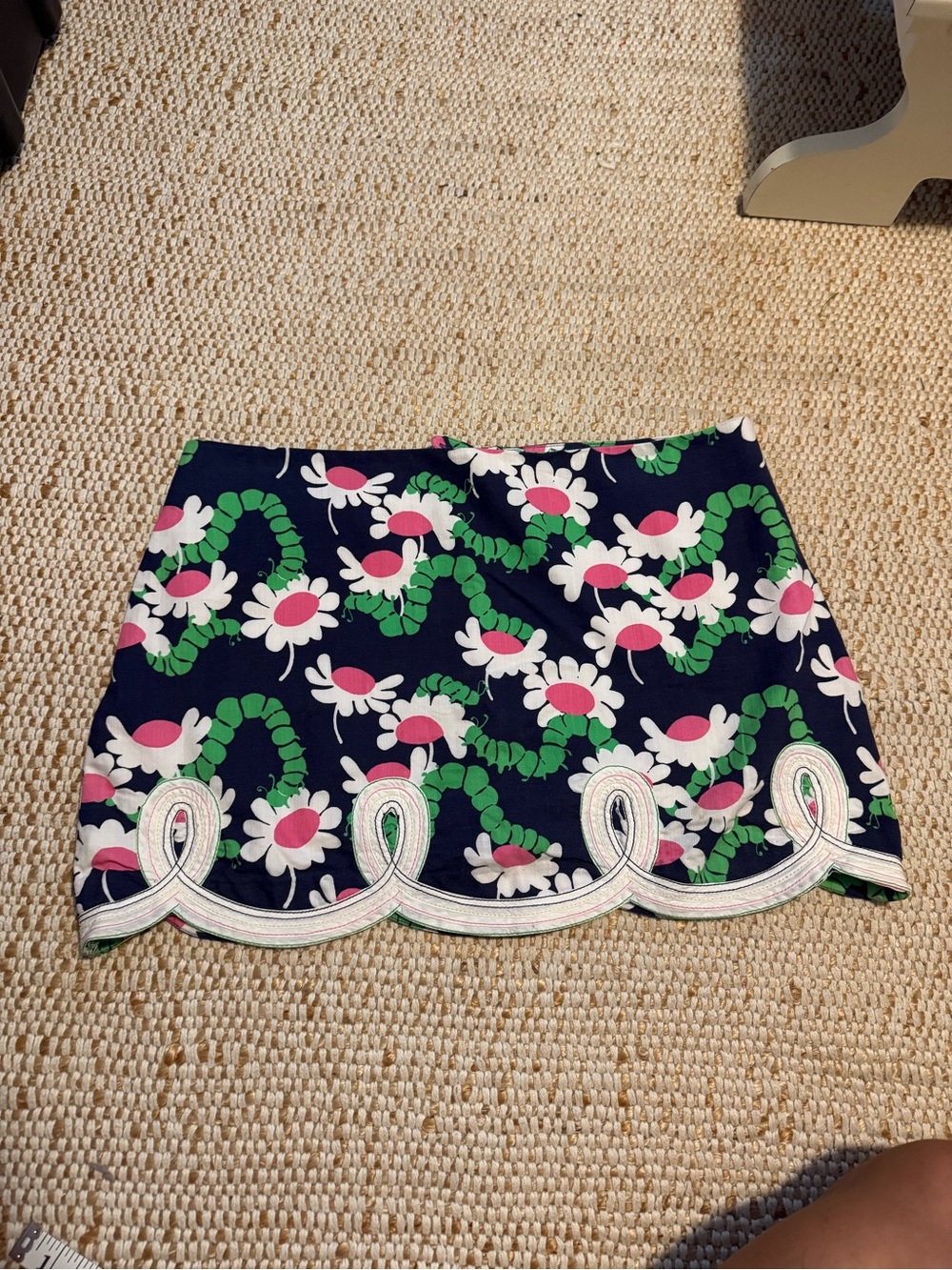 Lilly Pulitzer Navy Mini Skirt